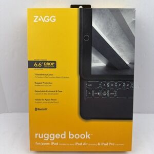 ZAGG Rugged Book Keyboard Case iPad Pro 10.5 Wireless Backlit
